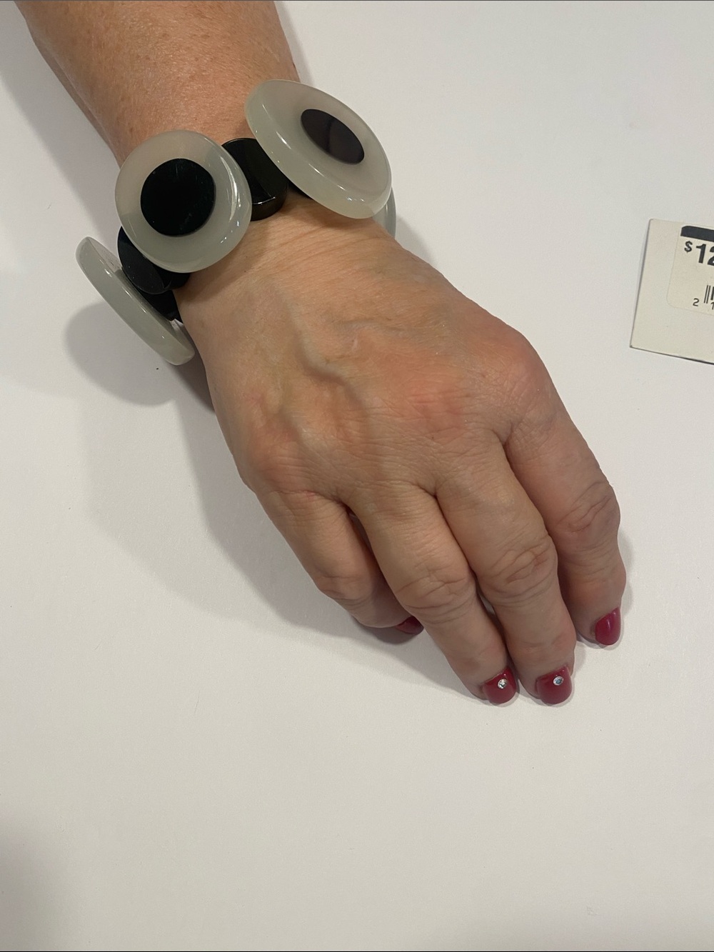 Black and White Fashion Smart Bracelet - Brand Unknown(stretch bracelet modern)